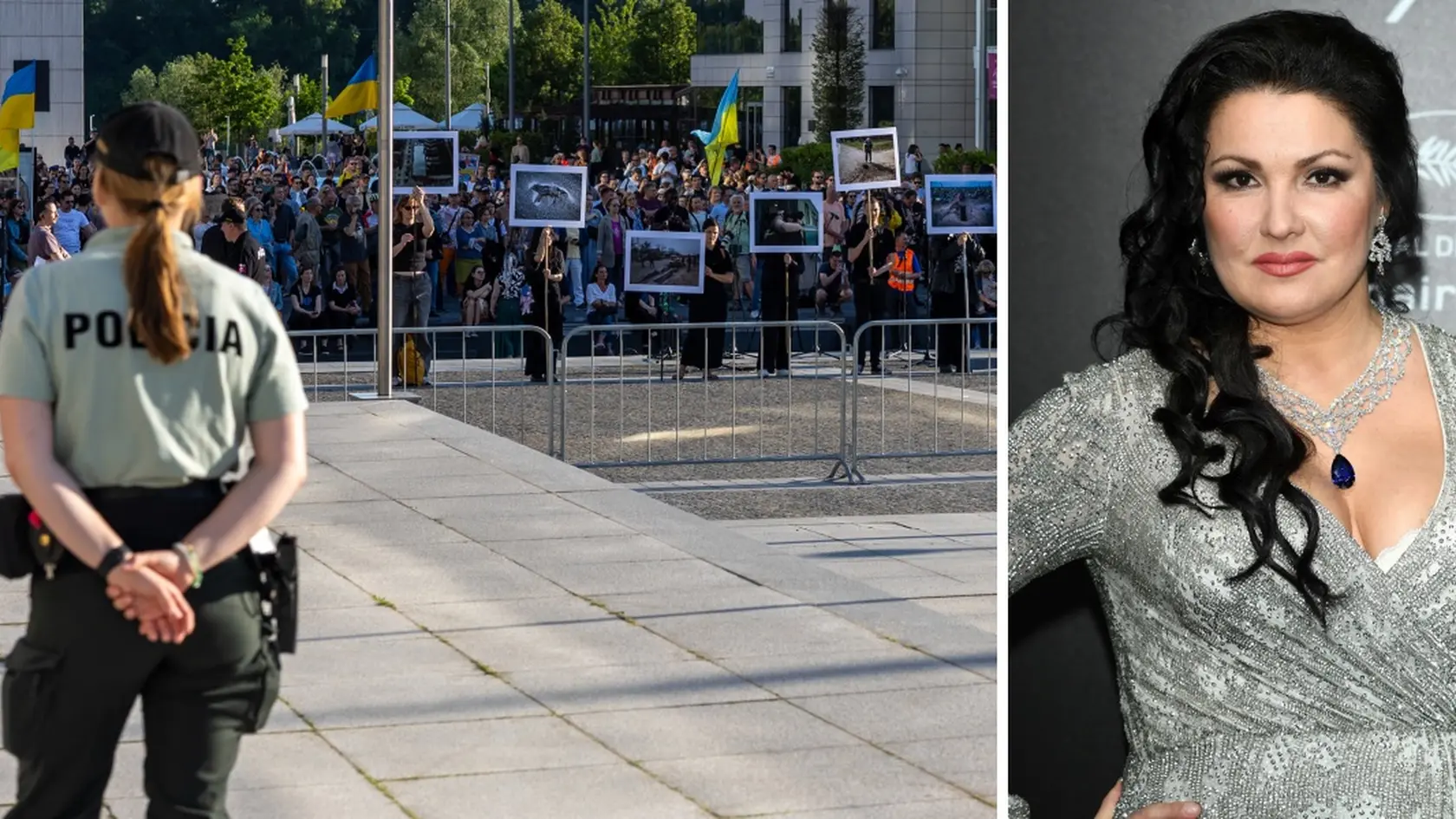 Pred SND to vrelo, ľudia protestovali: Netreba nám Netrebko! Aha, čo držali v rukách